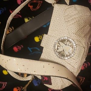 💯Authentic Playboy 50th Anniversary Leather Rhinestone Crossbody Bag